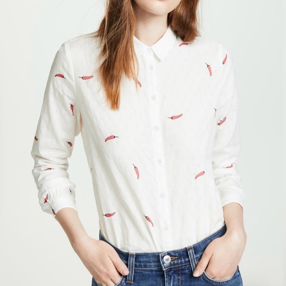 Scotch & Soda
Dobby Weave Long Sleeve Button-Down Shirt size large